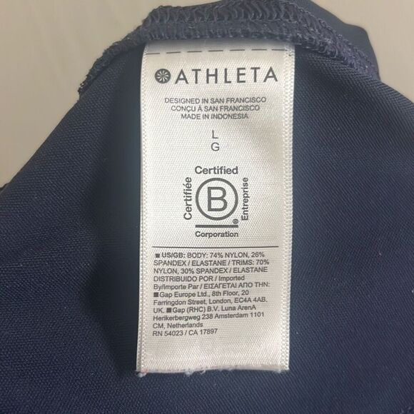 ✨Athleta Venice HIGH RISE Navy Sz Large Jogger✨ - Picture 8 of 9